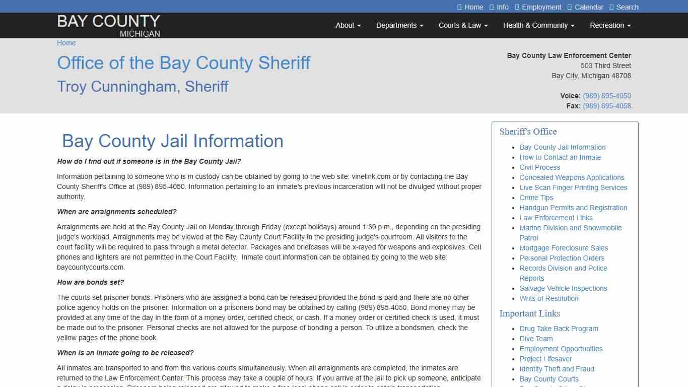 Jail Information